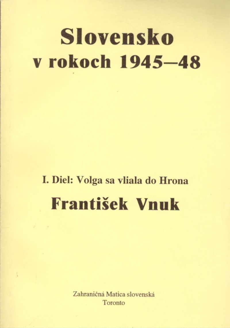 Slovensko v rokoch 1945-48   František Vnuk