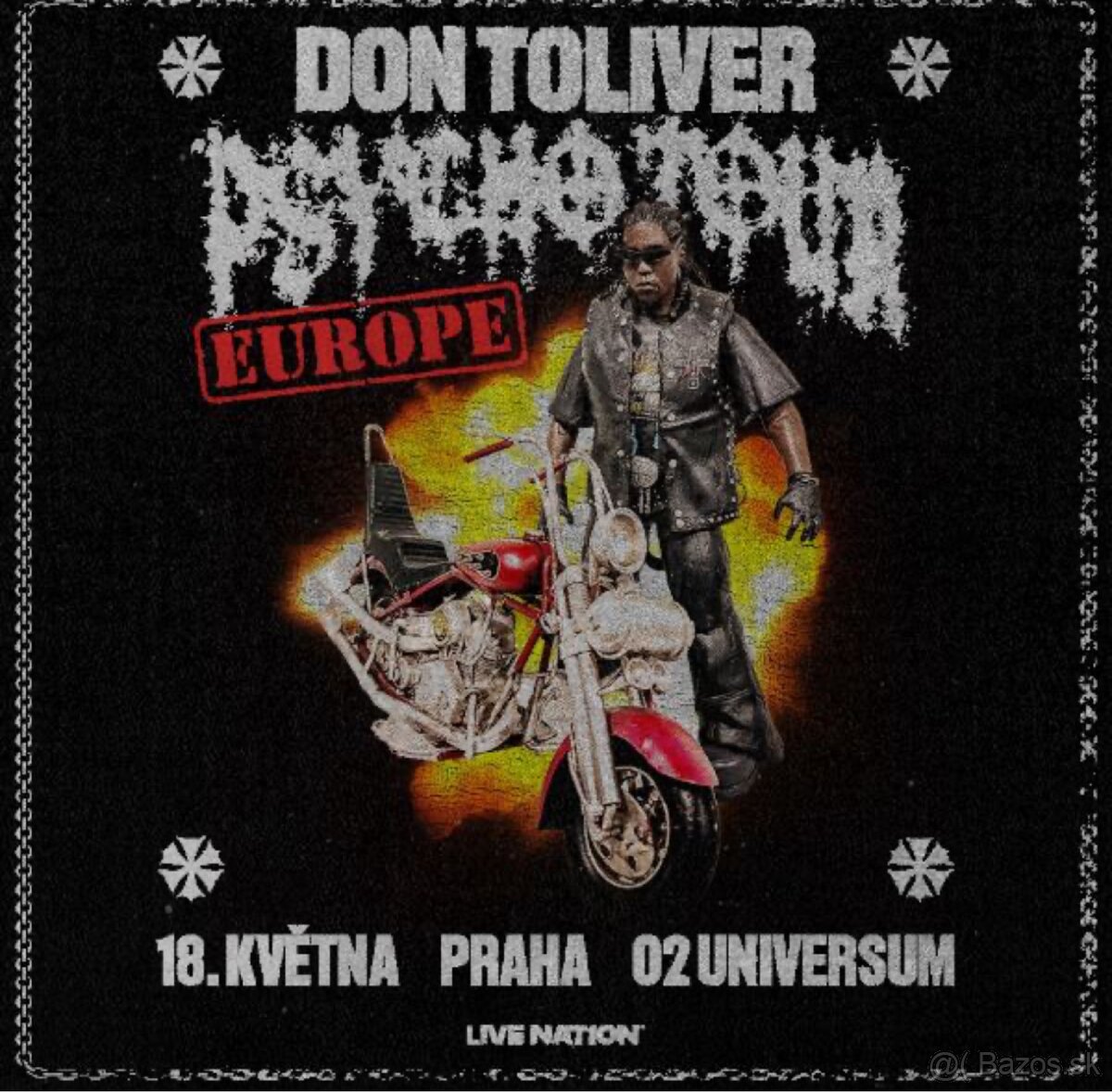 Don Toliver Praha (sedenie, sektor 104)