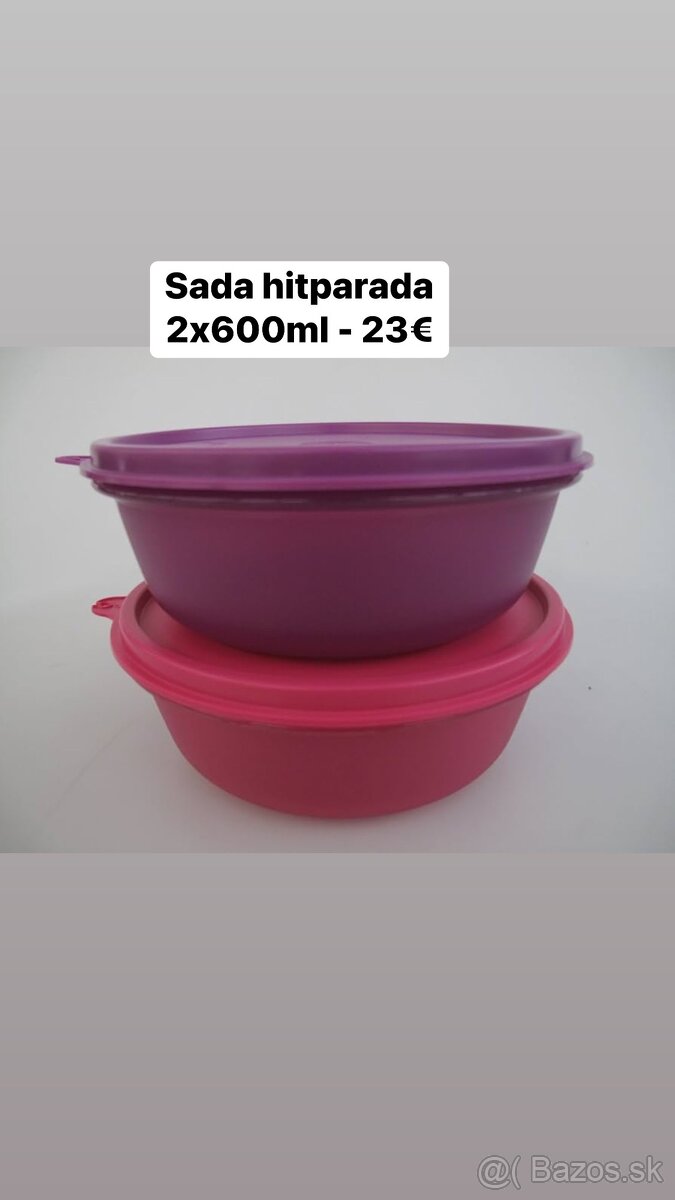 Sada hitparada 2x600ml Tupperware