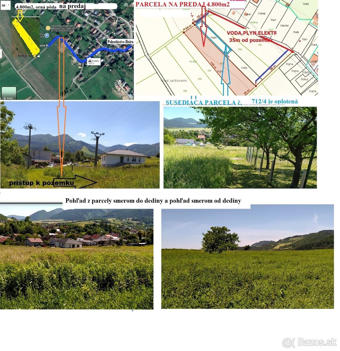 investičný pozemok 15 km od Źiliny , Dolná Tižina