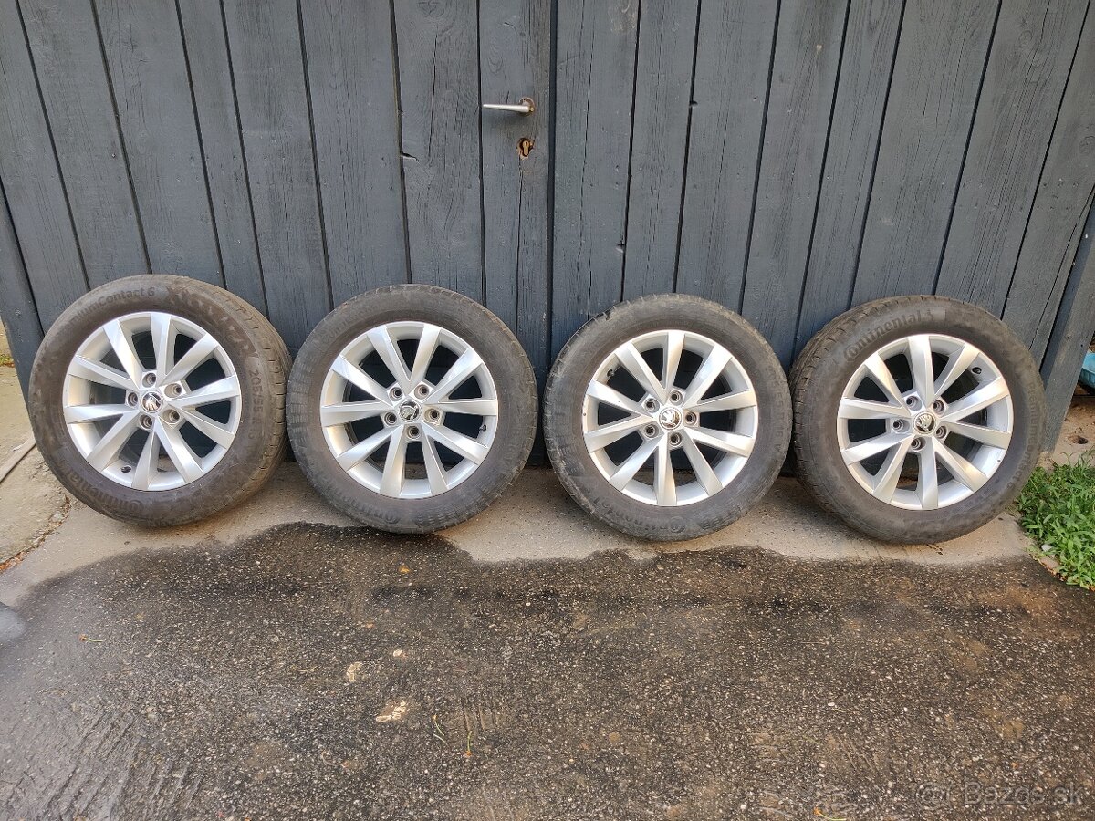 Škoda kolesá 16" + pneumatiky 205/55/R16