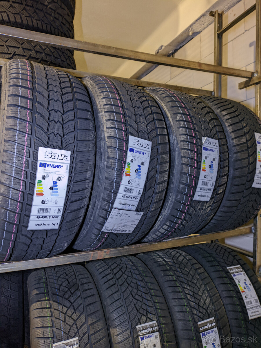 NOVÉ/ZIMNÉ pneumatiky SAVA 245/45 R18 100V