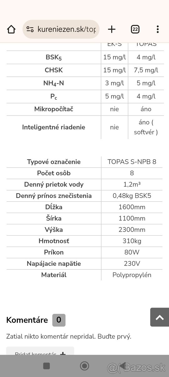 Domová čistiareň odpadových vôd