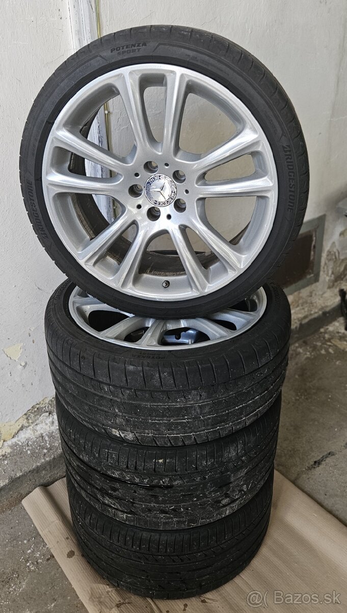 Predam original Mercedes alu disky 19" s letnymi pneu, 5x11