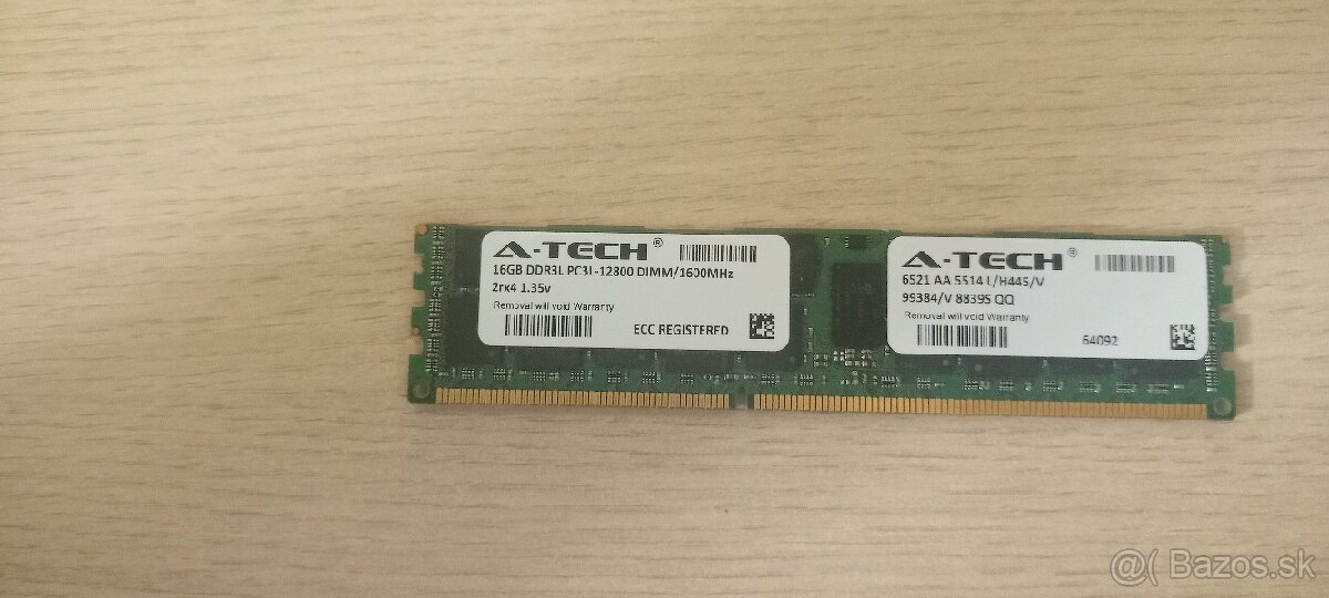 Predám 16GB DDR3L @1600Mhz