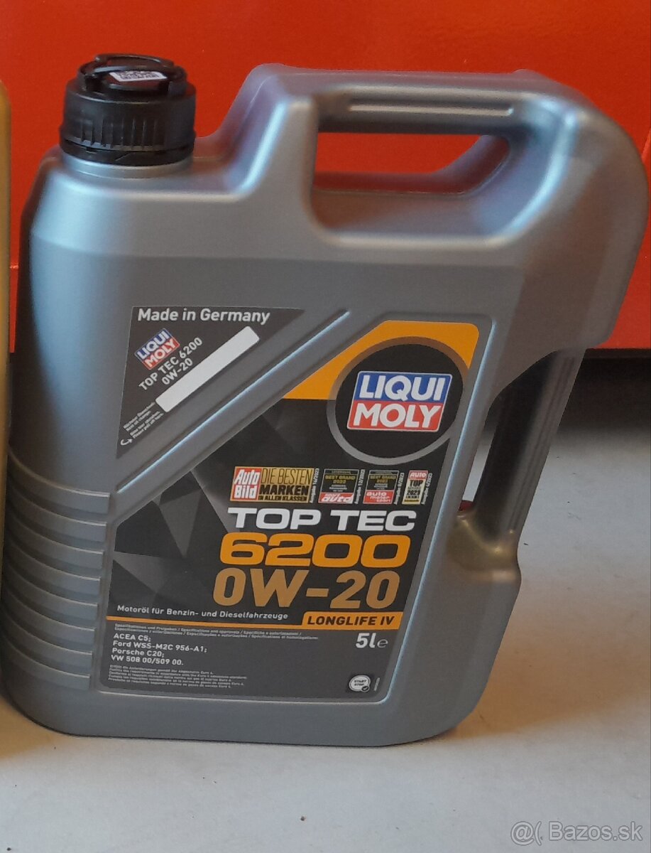 Motorovy olej Liqui Moly Toptec 6200 LL IV 0W20 5L (0W-20)