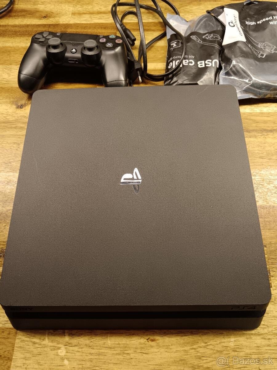 Playstation 4 Slim 500GB, ovládač+ hry