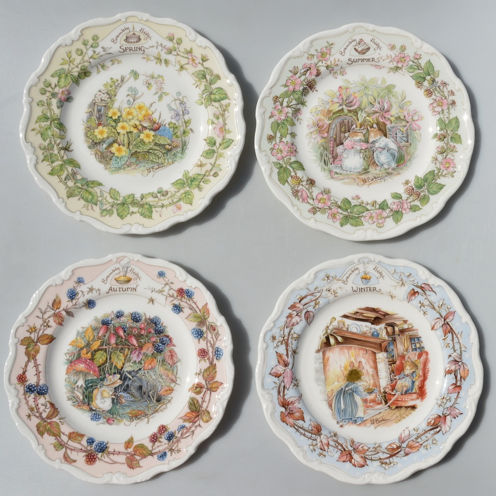 Royal Doulton - 4 porcelánové taniere - 4.ročné obdobia