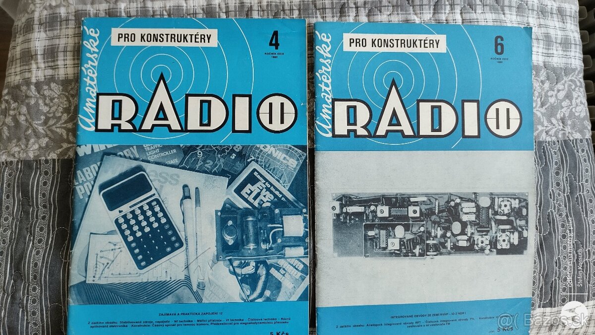 Predám časopisy Amatérske Rádio 1990 12ks komplet, 5ks komp.