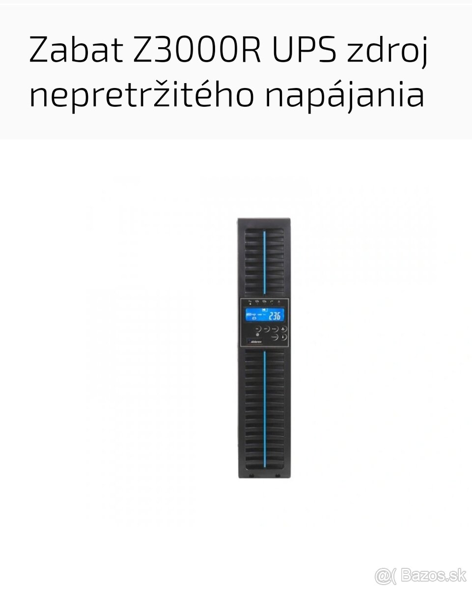 Predam nový Zabat Z3000R UPS zdroj nepretržitého napájania