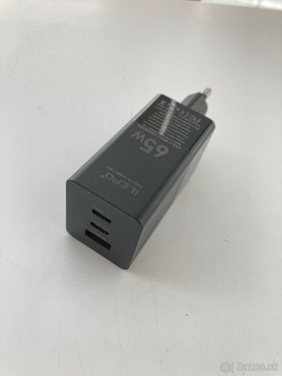 Nabíjačka iLepo 65W výstup 1xUSB 2xUSB-C