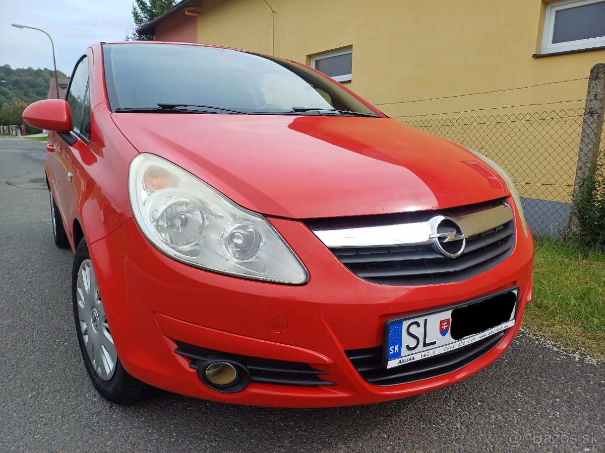 Opel Corsa 1,2 - rok výroby 2009, najazd. 115 000 Km, Klíma