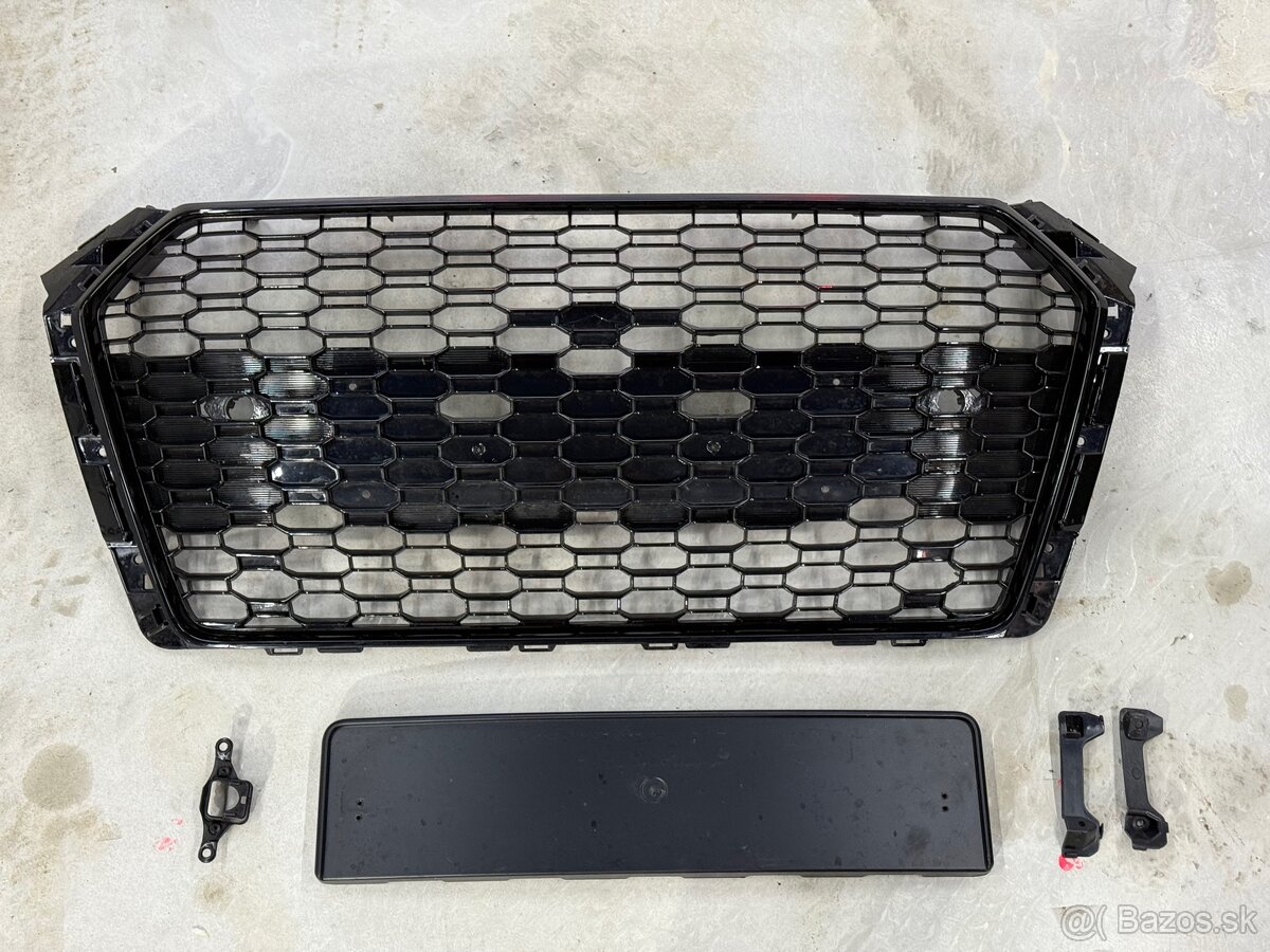 Mriežka masky Sport Glossy Black Pre Audi A4 B9 15-19 grill