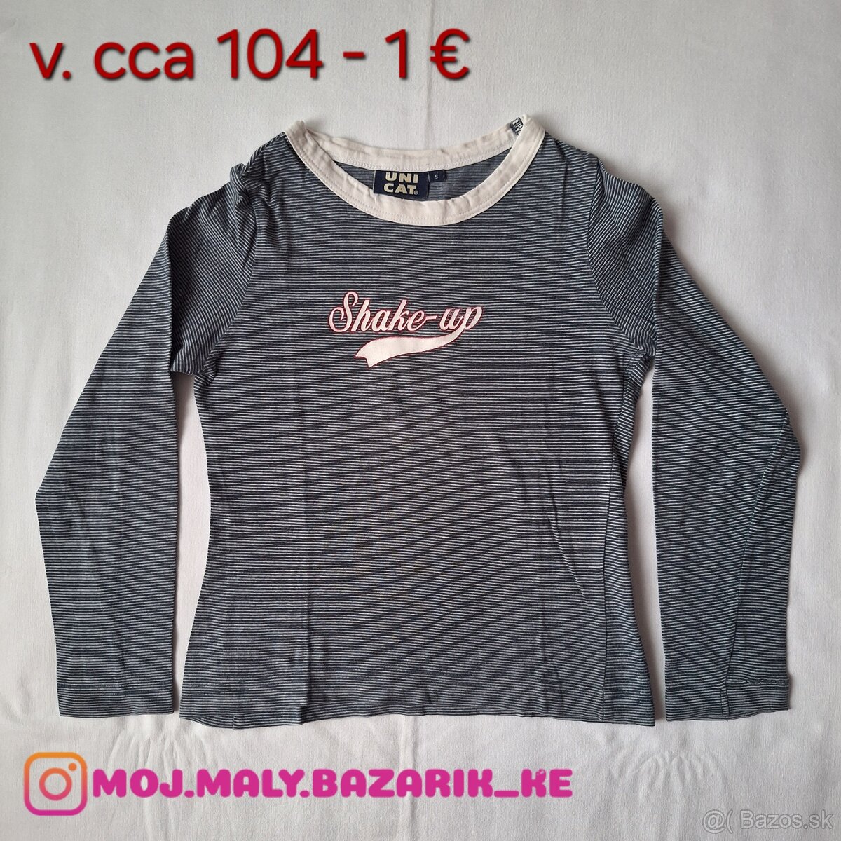 TRIČKO dlhý rukáv (v. cca 104) 1 €