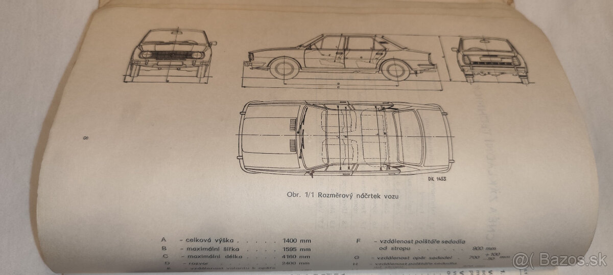 Škoda 105 120 užovka - dílenská příručka – manuál dobový