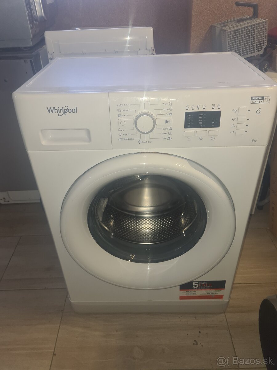 Práčka whirlpool 6kg slim