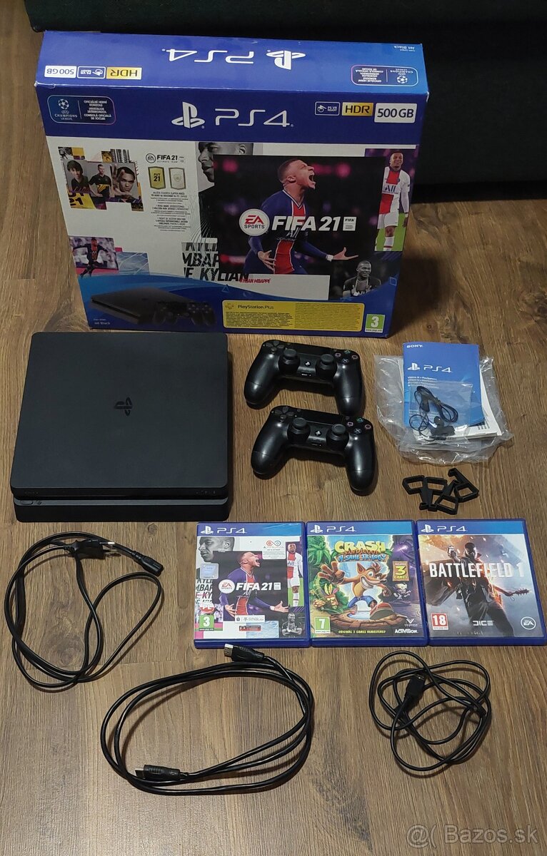 Playstation 4 500GB + 3 hry