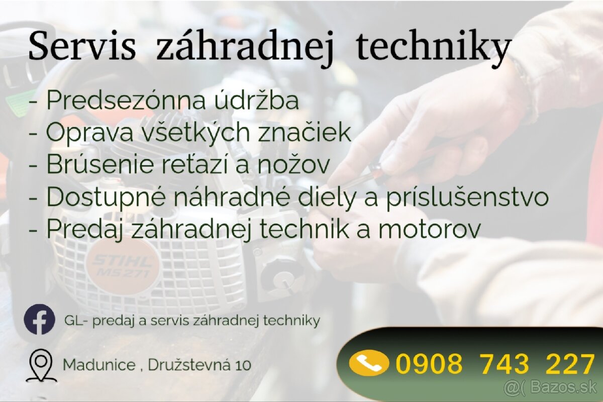 Servis záhradnej techniky