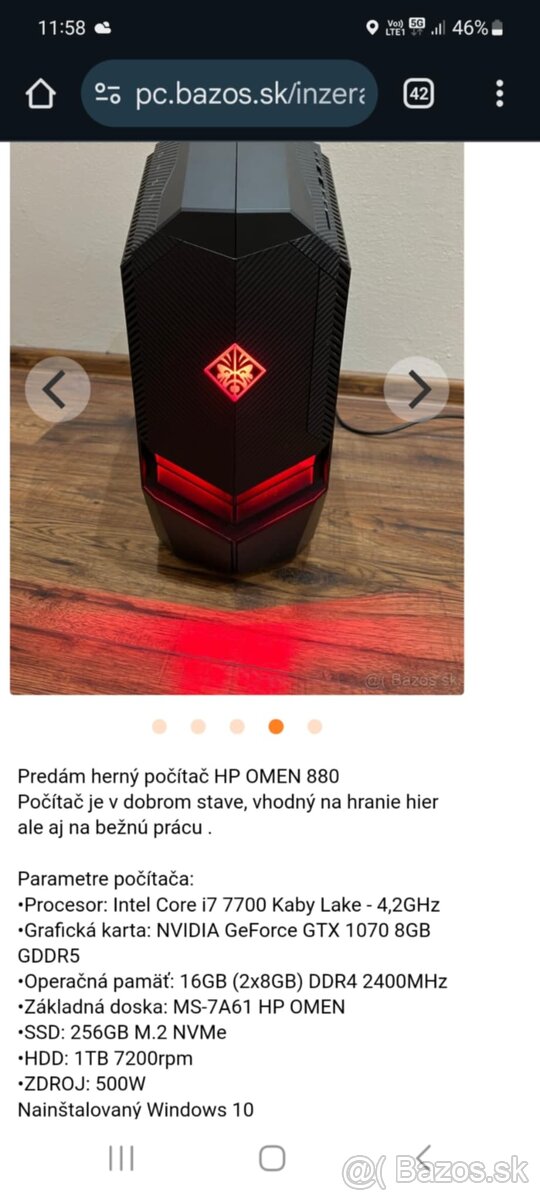 HP OMEN Gaming Pc