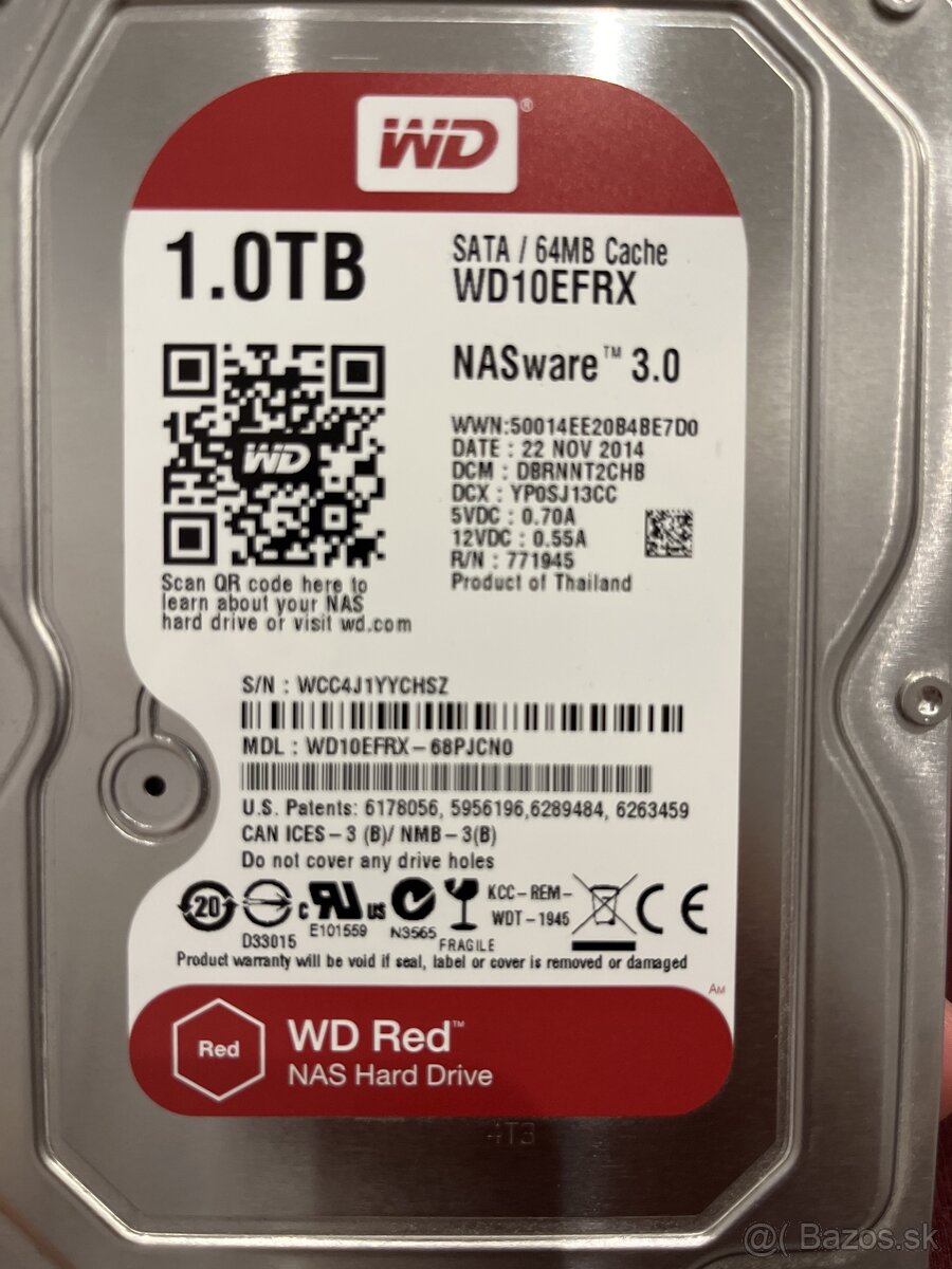 HDD Wd red NAS 1 TB