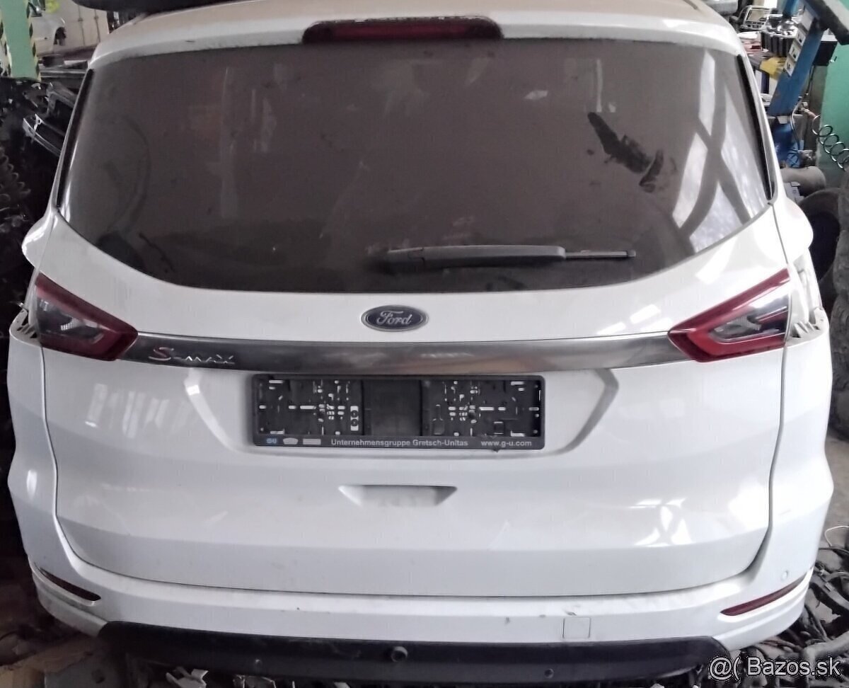 FORD S-MAX 2.0 TDCI 2016 predám PIATE DVERE, ZADNÝ NÁRAZNÍK,