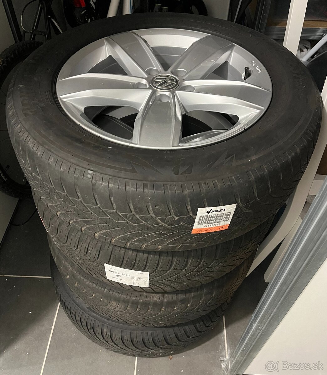 Predám originálne alu disky VW Corvara R17 5x112 ET38