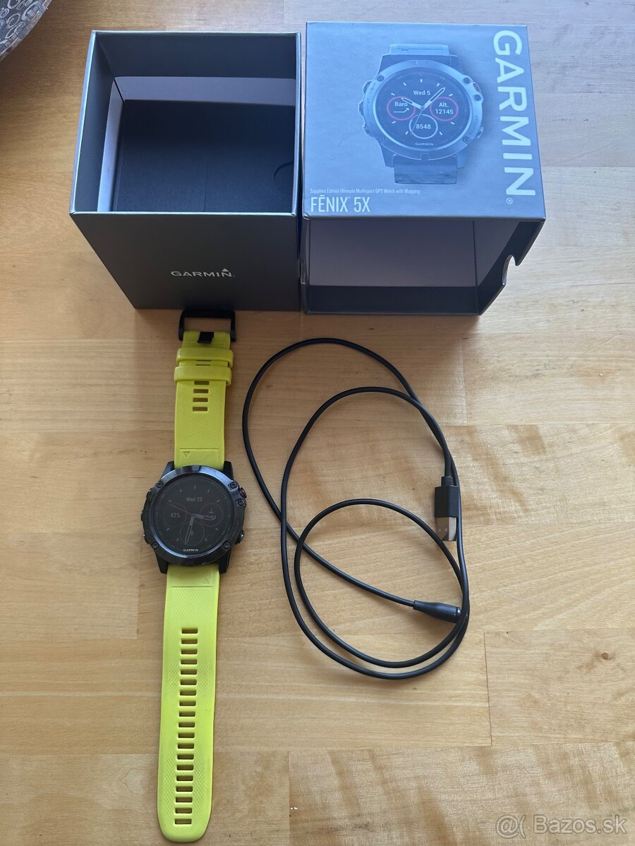 GARMIN Fenix 5X SAPPHIRE komplet balenie