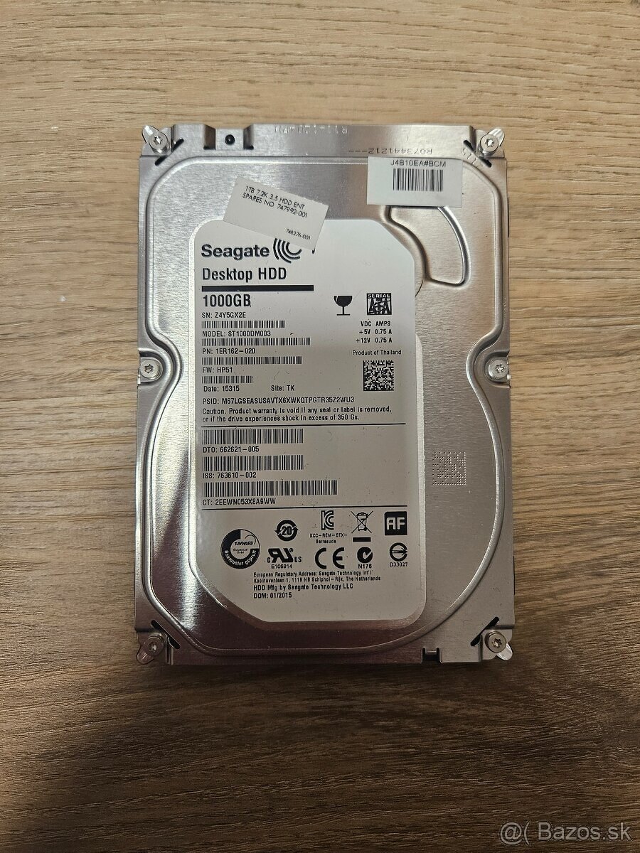 HDD 3,5" 1TB SATA Seagate Desktop (10x)