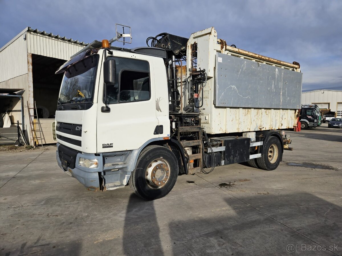 DAF DF 75.250 2011 sklapac hydraulicka ruka HIAB