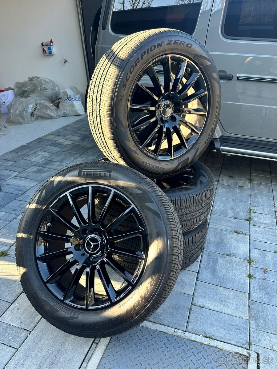 PREDÁM Celoročne pneu + diskyMercedes-Benz G 5x130 275/50R20