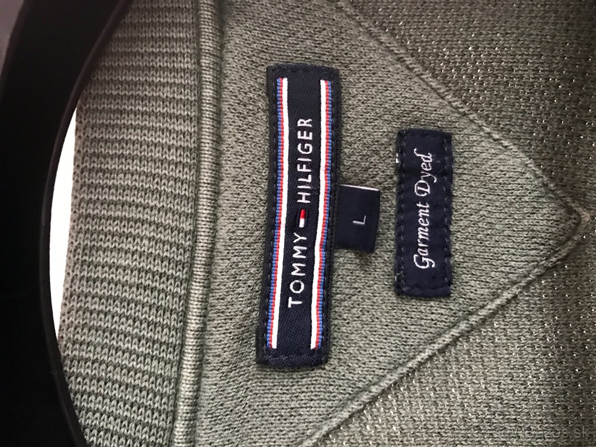 TOMMY HILFIGER originál vojenská pánsky svetrik L