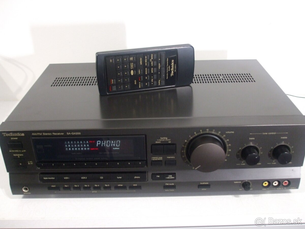 TECHNICS receiver = zosilnovac s tunerom SA-GX200, Japan