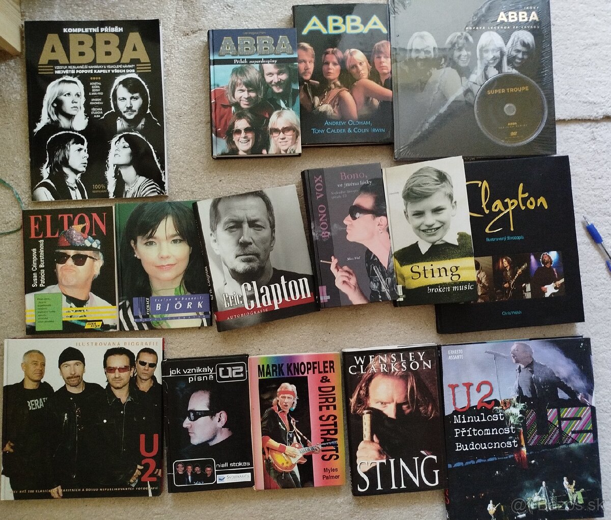 Abba,Sting,U2,Bjork,Clapton,Dire Straits