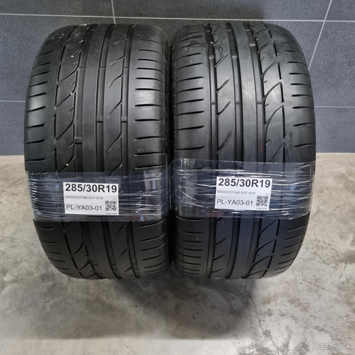 Letné pneumatiky 285/30 R19 BRIDGESTONE DOT4218