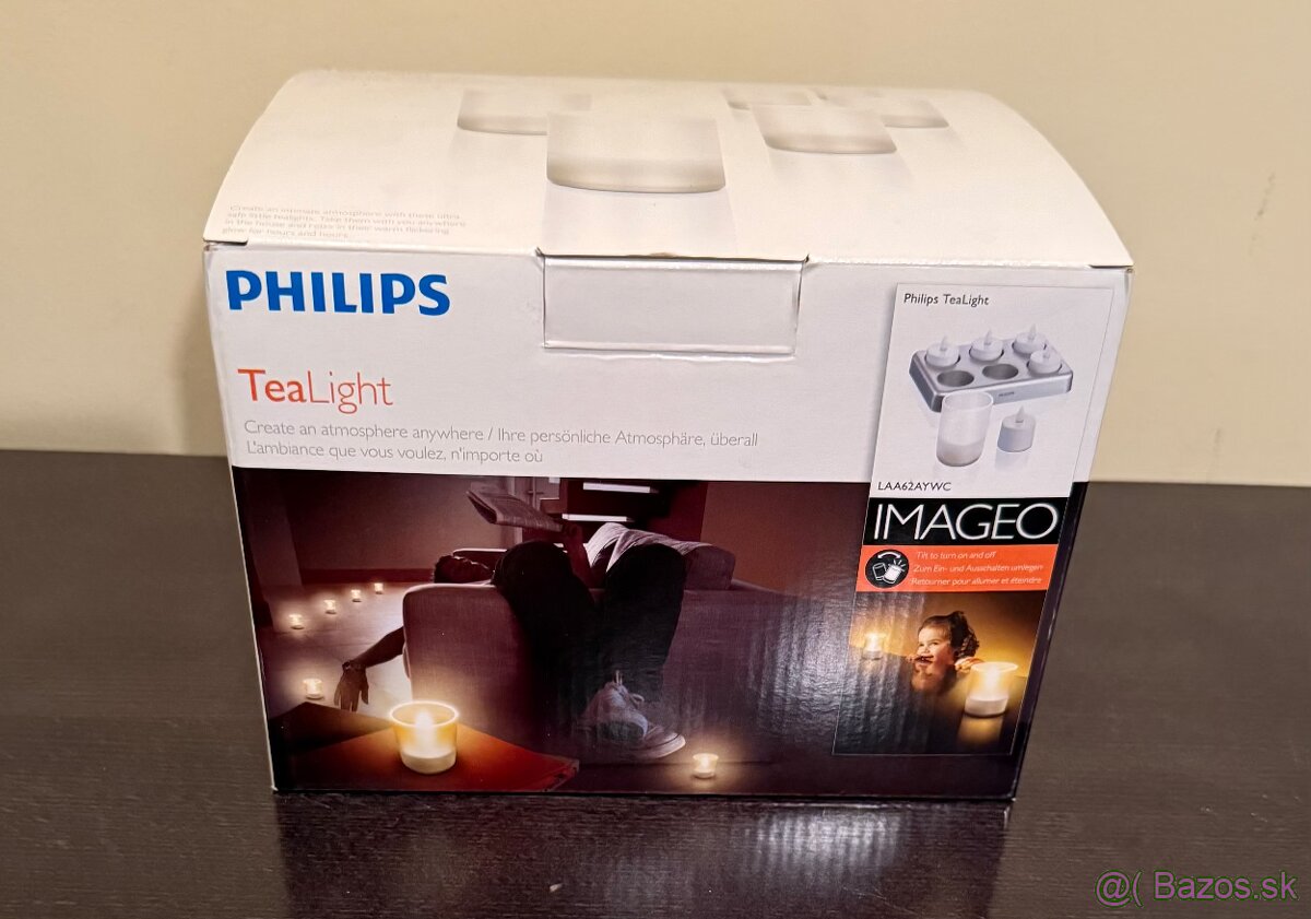 Philips TeaLight IMAGEO - bezdrôtovo dobijateľné LED sviečky