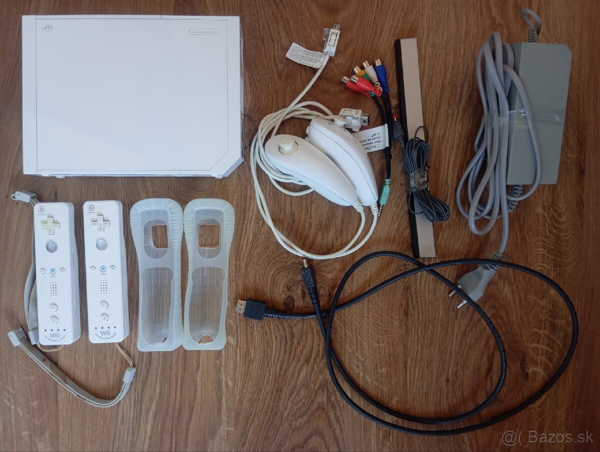 Nintendo Wii – komplet set + 6 hier