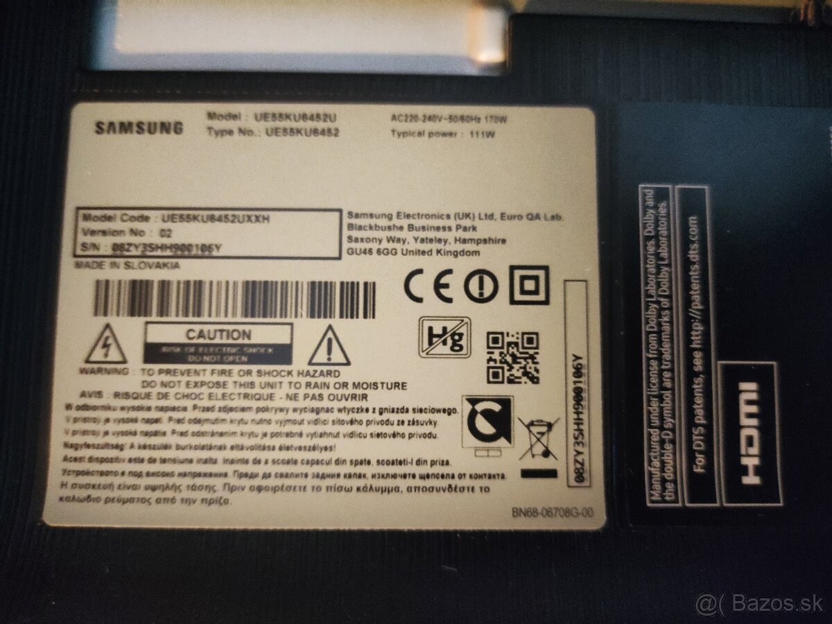 Samsung ue55ku6452u