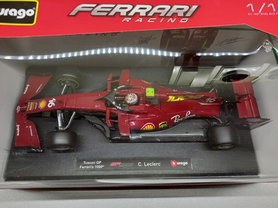 7x F1 FERRARI LECLERC VETTEL SAINZ BURAGO 1:18