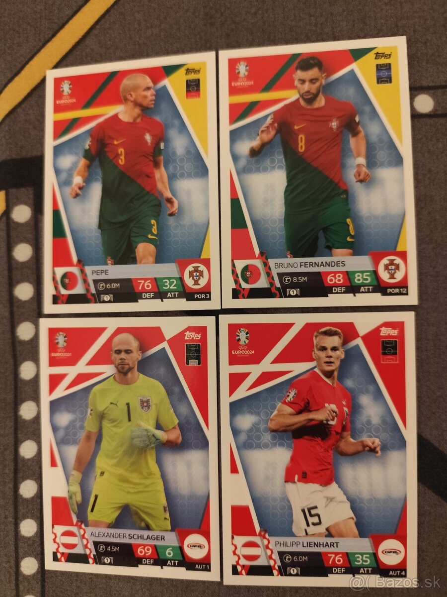 Futbalové kartičky - Euro 2024 Topps Match Attax