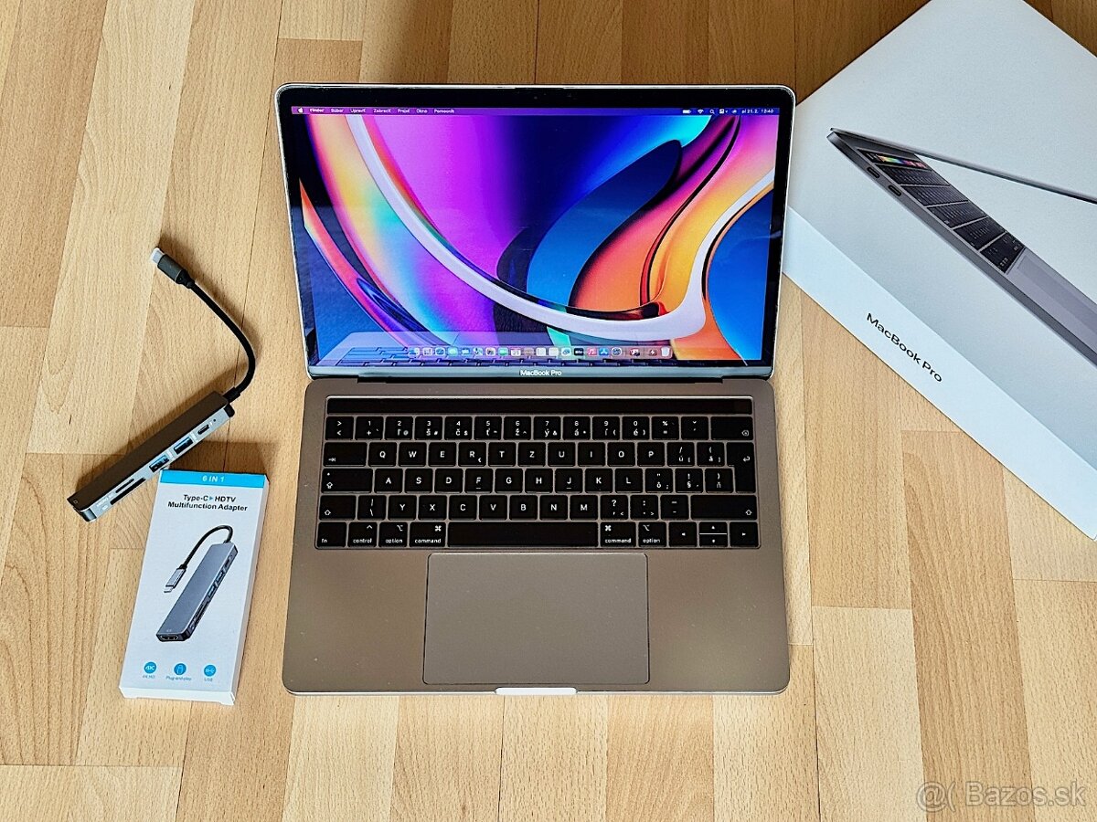 MacBook Pro 13" i5-1.4GHz,4j/8GB/256GB,Touchbar, batéria 6h