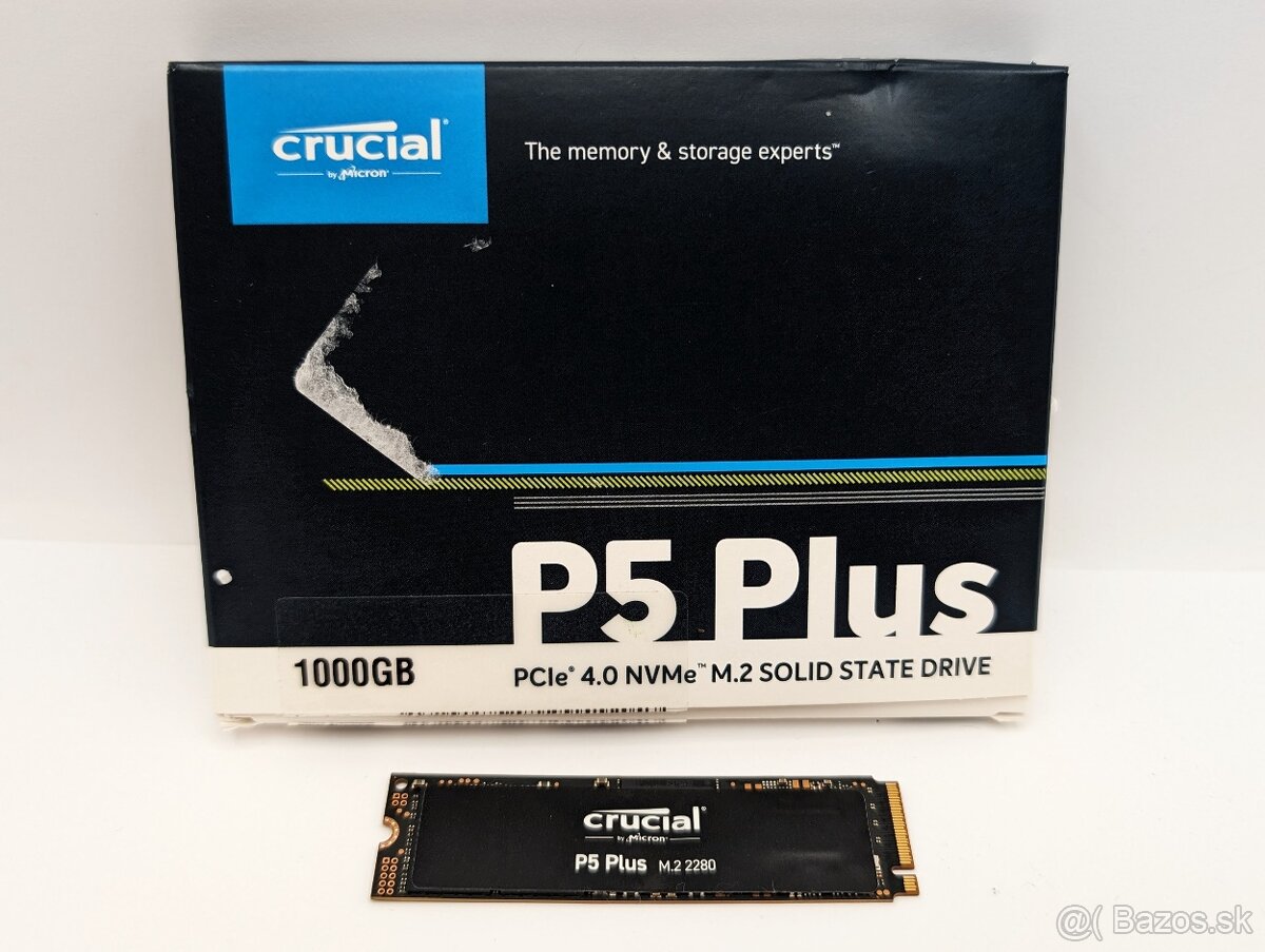 Crucial P5 Plus 1 TB (PCIe 4.0 4x NVMe SSD, záruka)