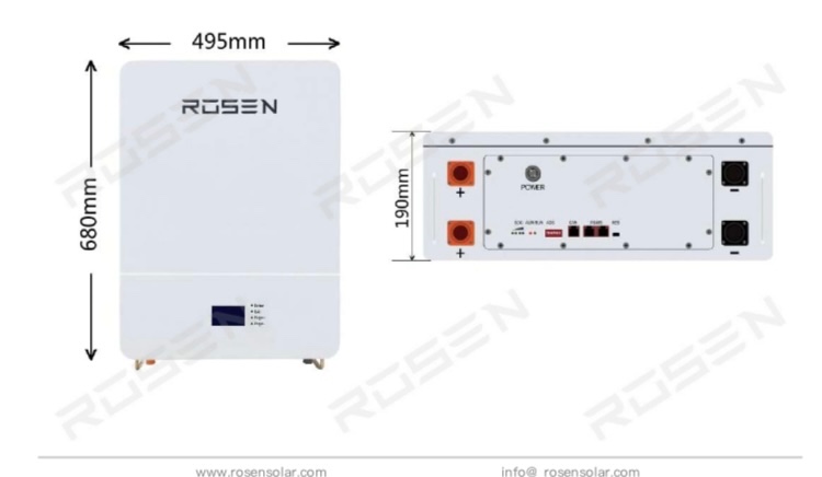 Bateria k fotovoltaike Rosen Solar 100Ah 48 V