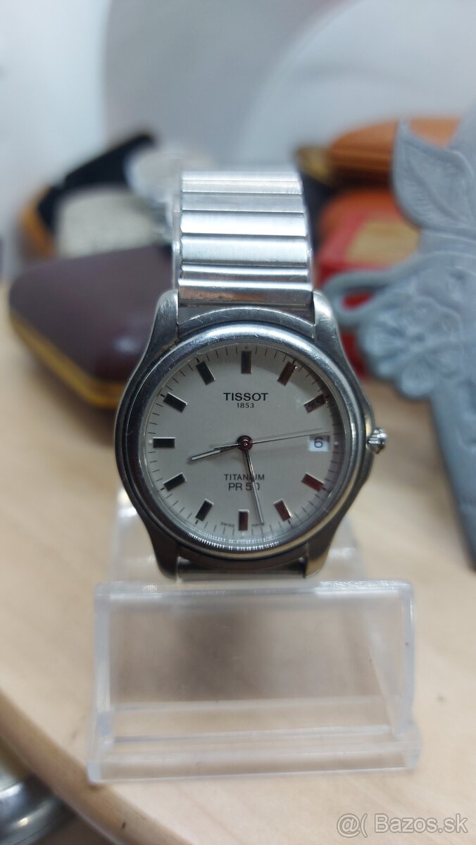 Predám funkčné pánske náramkové hodinky TISSOT Titanium PR50