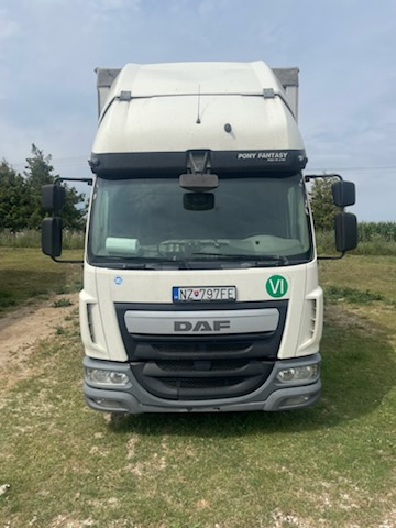 DAF LF 250FA, EURO6 + Hydraulické čelo+Spacia nadstavba