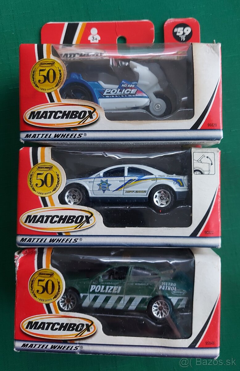 MATCHBOX  3ks sady po 15EUR-100% stav