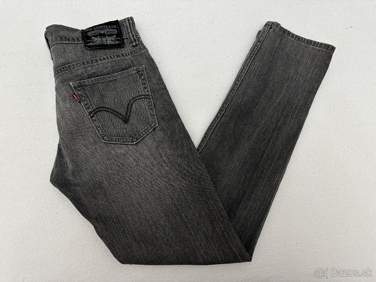 Pánske džínsy - skinny LEVIS 511 - veľkosť 30/32