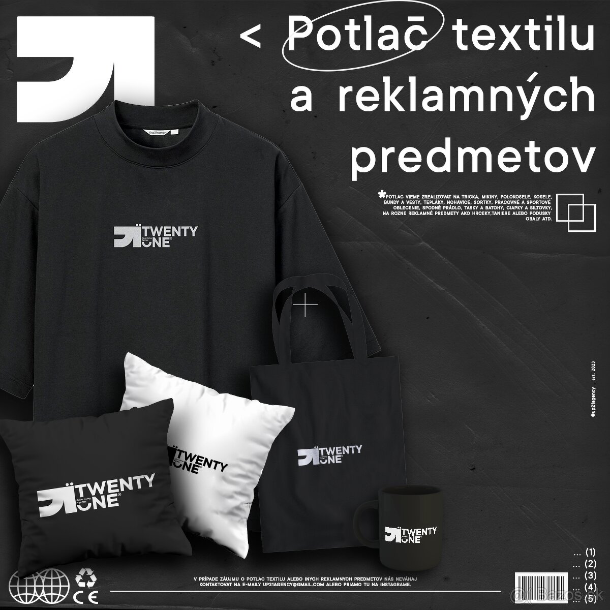 POTLAČ TEXTILU