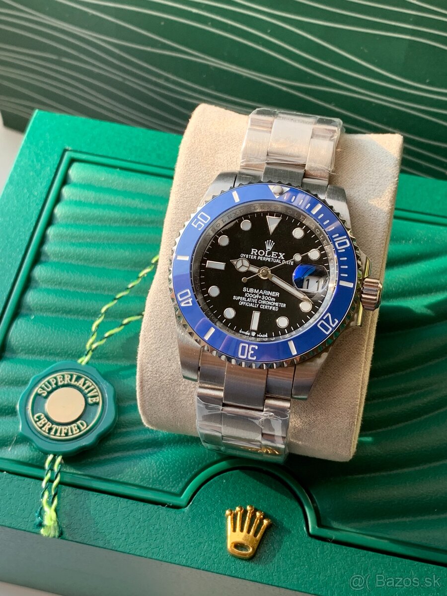 Rolex Submariner Date, Nové, 41mm, Modro-čierne