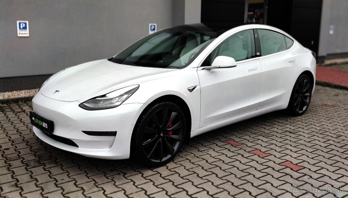 TESLA 3 PERFORMANCE DUAL MOTOR AWD 377KW, 2020, NOVE STK,DPH