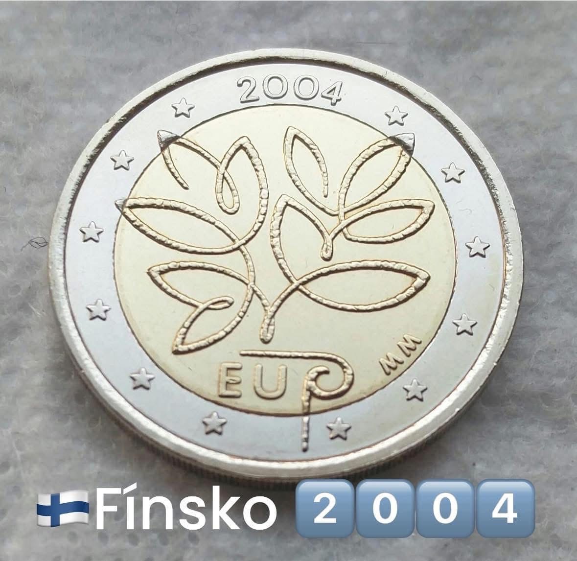 Pamätna 2€ minca FÍNSKO  2004 UNC VEĽMI VZÁCNA